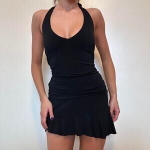 Windsor mini halter dress super